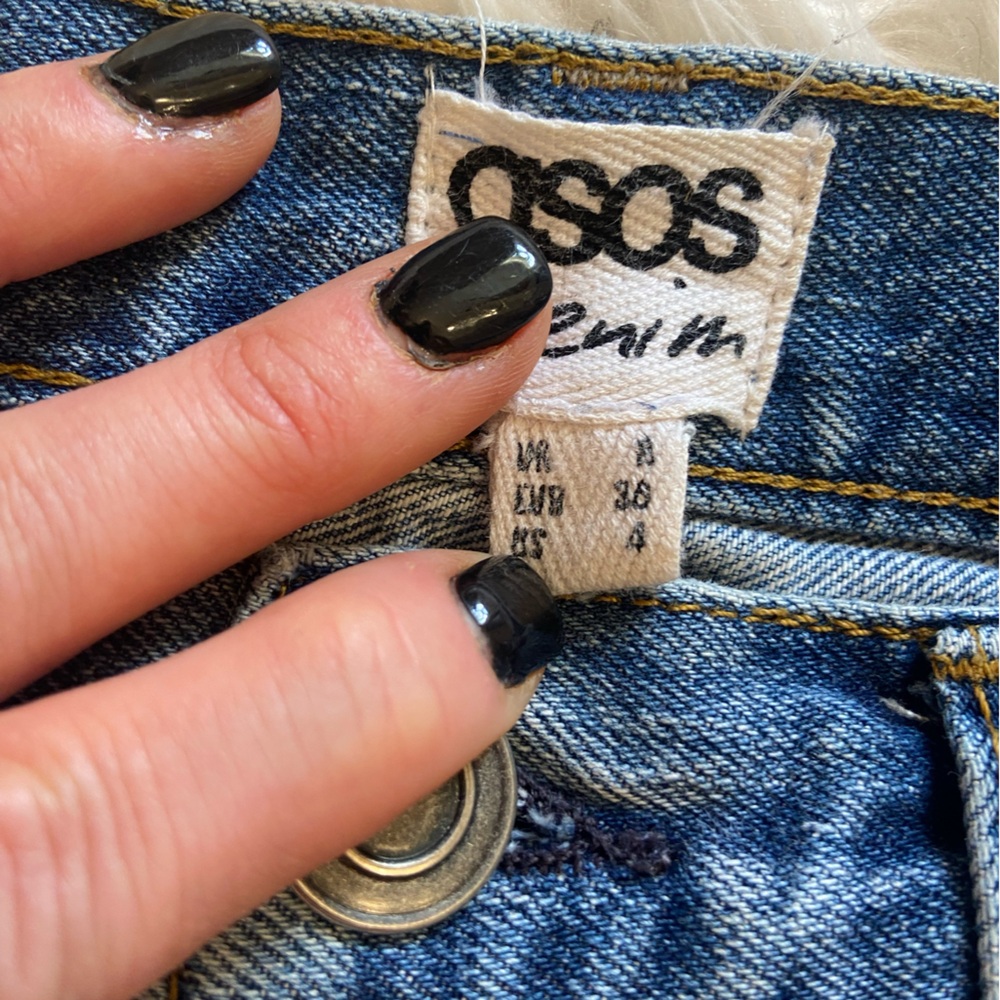 ASOS Ripped Blue Skinny Jeans - Picture 3 of 3